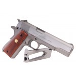 Страйкбольный пистолет CyberGun Colt 1911 M1911 MK IV Series 70 Stainless Silver Co2 Full Metal - Blowback - 180529